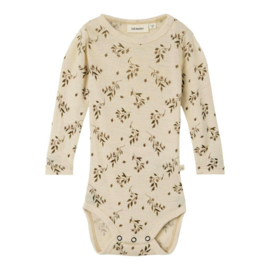 Lil Atelier | Newborn | Nimo (merino) wollen body Sandshell