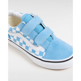 Vans Kids kindersneakers Old Skool V - Checkerboard Blue