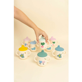 The Cotton Cloud tuitbeker Funky Dogs - Blauw