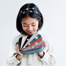 Mimi & Lula | Tasje Luxe Velvet Stripe