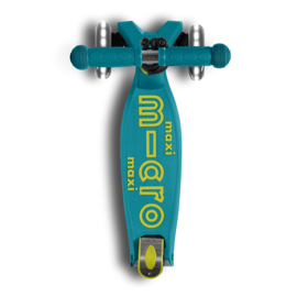 Inklapbare Micro Step Maxi Deluxe - Petrol Green LED | 5-12 jaar