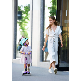 Inklapbare Micro Step Mini de Luxe - Paars LED