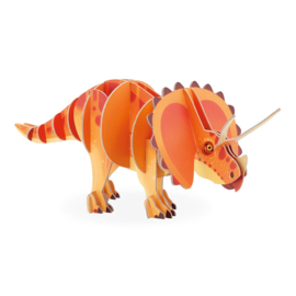 Janod Houten 3D puzzel Dino Triceratops | 5+