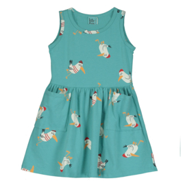 Lotiekids dress Seagulls - Pacific Blue