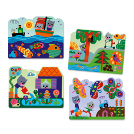 Djeco Magic Colouring Verstopt in de Tuin DJ09063 | 18m+