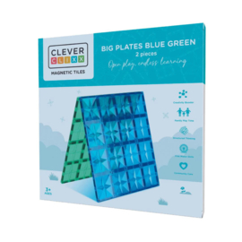 Cleverclixx | Big Plates Blue Green | 2 stuks