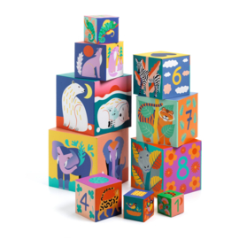 Djeco stapeltoren Wilde Dieren DJ08511 | 12m+
