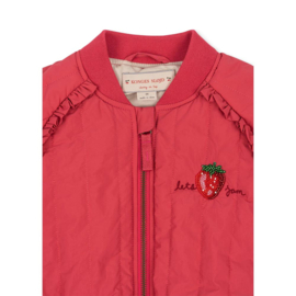 Konges Slojd Juno Sparkle bomber jacket Raspberry Wine