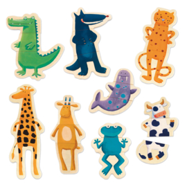 Djeco Magneetpuzzels Gekke Dieren DJ03111 | 2+