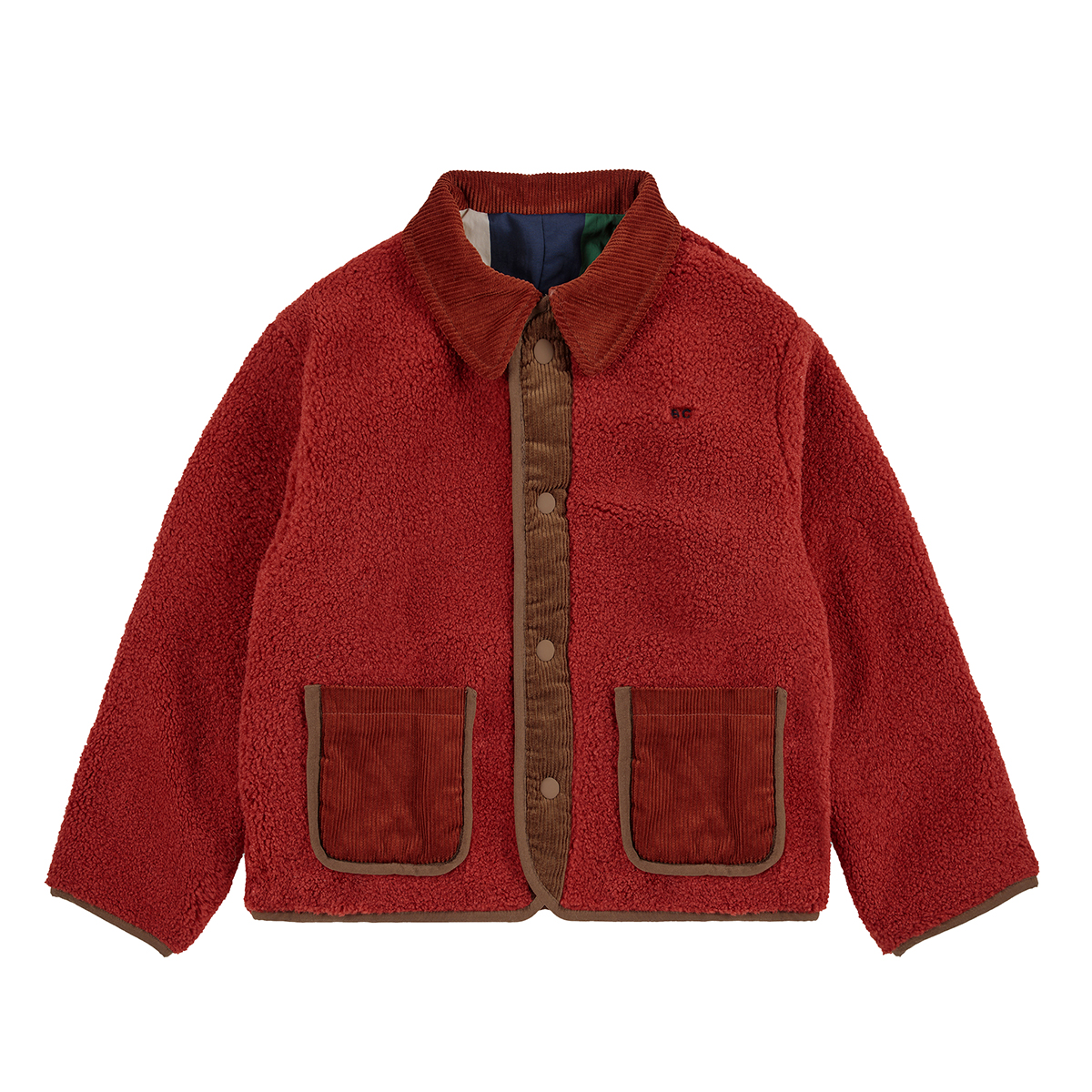 Bobo Choses Multicolor Reversible Sheepskin Jacket