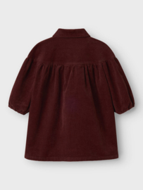 Lil Atelier Obert Corduroy Jurk  -  Hot Chocolate