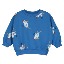 Lotiekids baby sweatshirt Seagulls - Royal Blue