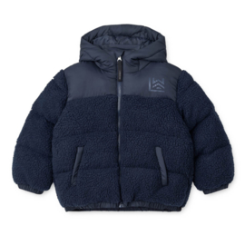 Liewood | Niko pile jacket | Donkerblauwe puffer winterjas