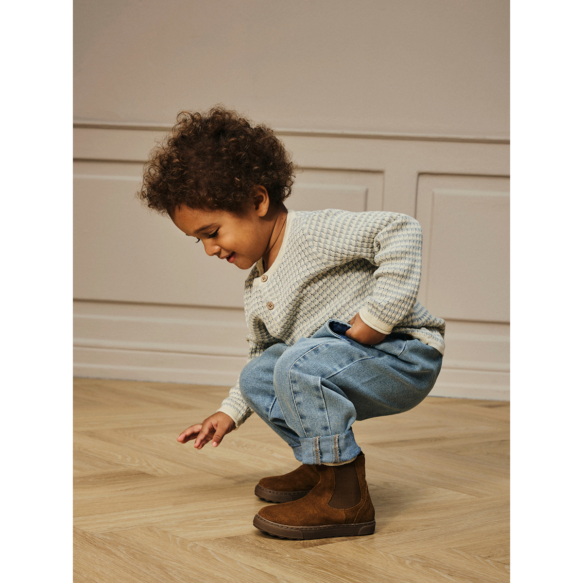 Lil Atelier Baggy Jeans Darlee  -  Medium Blue
