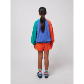 Bobo Choses Smiling Color Block terry zipped sweatshirt
