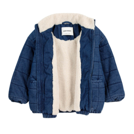 Bobo Choses | Funny Face vintage denim quilted jacket | Winterjas