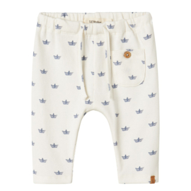 Lil Atelier Lavo Eko babybroekje Paper Boat - Coconut milk