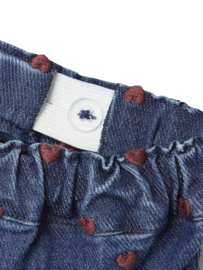 Lil Atelier | Newborn | Liva denim babybroekje met hartjes