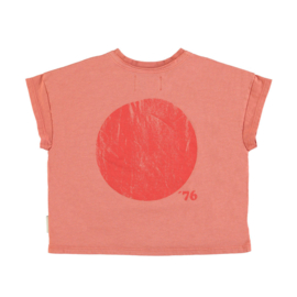 Piupiuchick | Terracotta T-shirt met "Hot Hot" print (met rugprint)