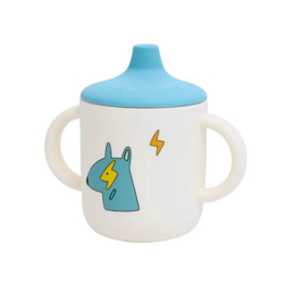 The Cotton Cloud tuitbeker Funky Dogs - Blauw