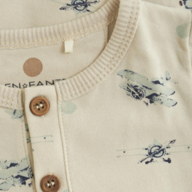 Enfant playsuit Airplanes - French Oak