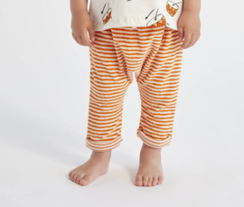 Bobo Choses | Baby | Orange Stripes terry harem pants