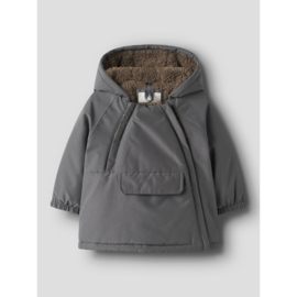 Lil Atelier Baby winterjas LaSnow05  -  Donkergrijs