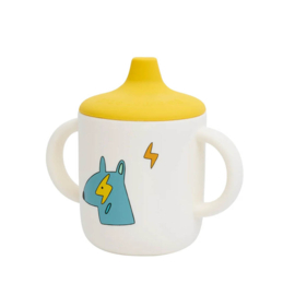 The Cotton Cloud tuitbeker Funky Dogs - Geel