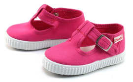 Cienta | Canvas t-band schoenen | Fuchsia