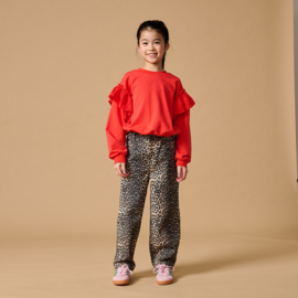 Petit Blush Ballon Fit Jeans  -  Leopard A.O.P.