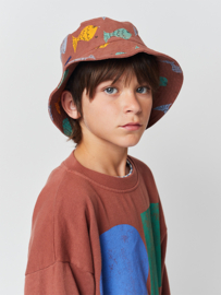 Bobo Choses | Multicolor Fish all over hat | Brown