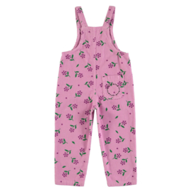 Piupiuchick | Dungarees | Salopet roze corduroy met bloemen