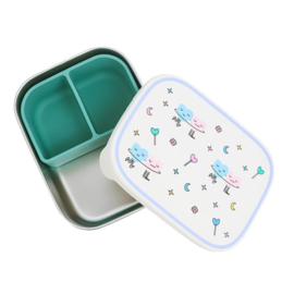 The Cotton Cloud RVS lunchbox Dancing Hearts