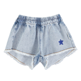 Piupiuchick shorts - Washed blue denim