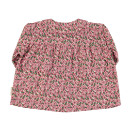 Piupiuchick | Peter Pan kraag blouse roze gebloemd