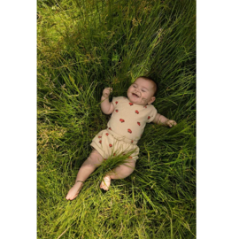 Sproet & Sprout terry baby shorts met appeltjes