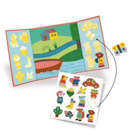Djeco herbruikbare stickers Dieren DJ09071 | 18m+