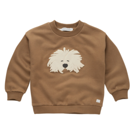 Sproet & Sprout Sweatshirt Moustache Dog