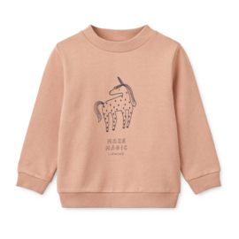 Liewood | Thora sweatshirt met geborduurde Unicorn | Pale Tuscany