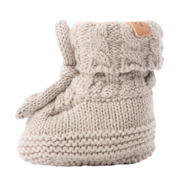 lil Atelier | Newborn | Daio knit slipper | Gebreide babyslofjes