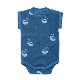 Sproet & Sprout | Terry romper  Coconut print
