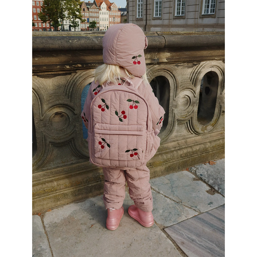 Konges Slojd Juno quilted backpack  -  Twilight Mauve