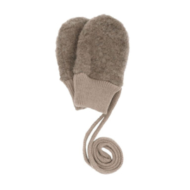 Maximo wolfleece babywantjes  -  Bruin Melange