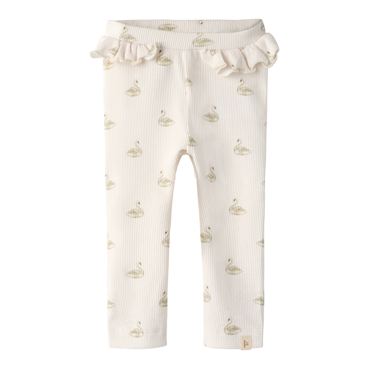 lil Atelier newborn slim legging Gavo Efi  -  AOP Swan