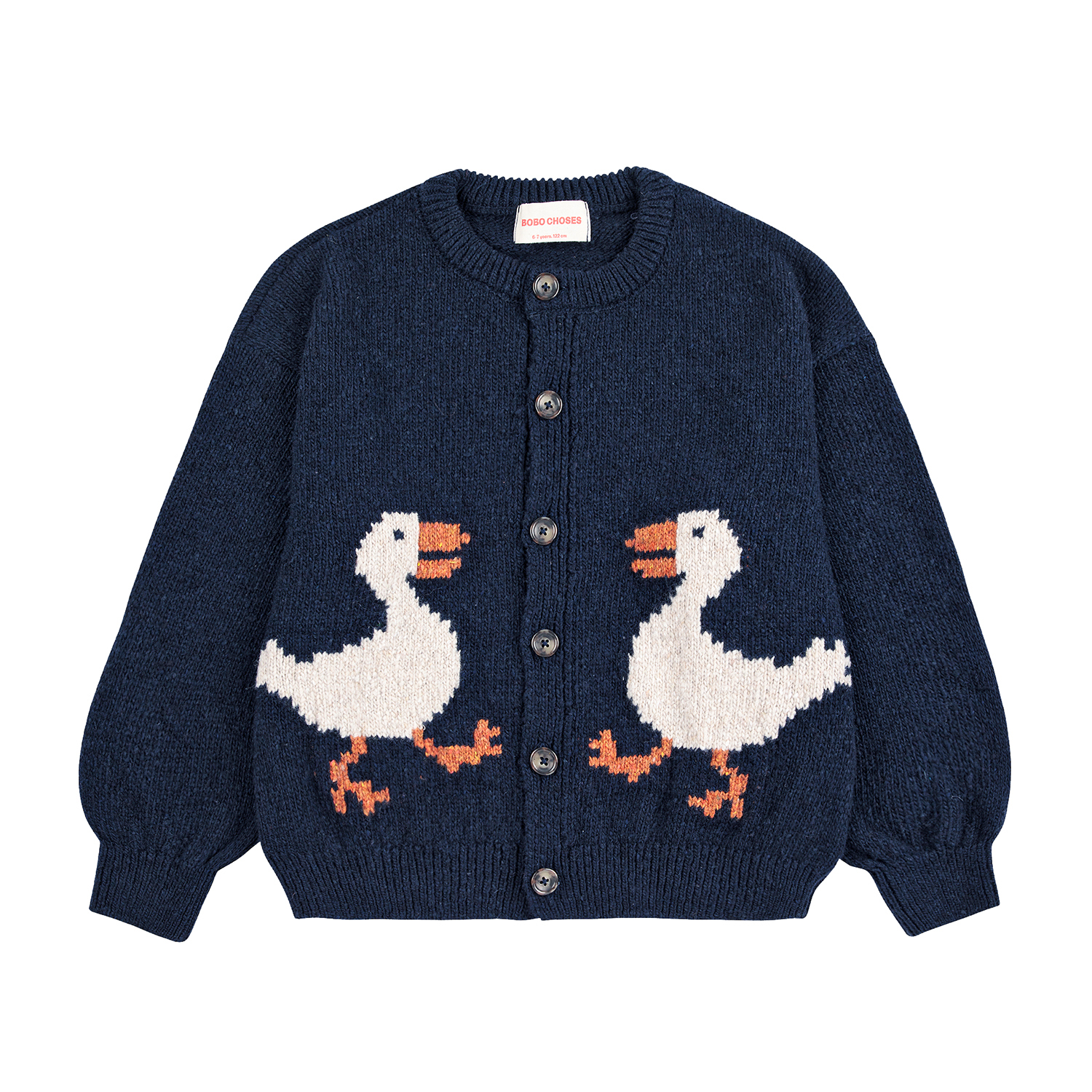 Bobo Choses Gebreid wollen vest La Oca