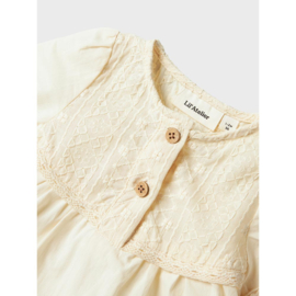 Lil Atelier Daisy baby blouse - Turtledove