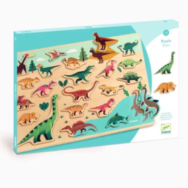 Djeco Houten puzzel dinosaurussen Puzzlo Dino DJ01832 | 2+