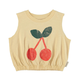 Piupiuchick mouwloze top met kersenprint
