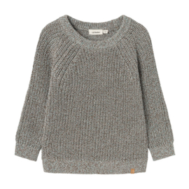 Lil atelier | Noro gebreide trui Sky Gray