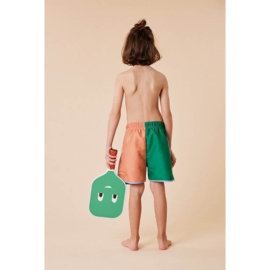 Sticky Lemon | Zwemshorts Better Together | Golf Green + Leather Ball